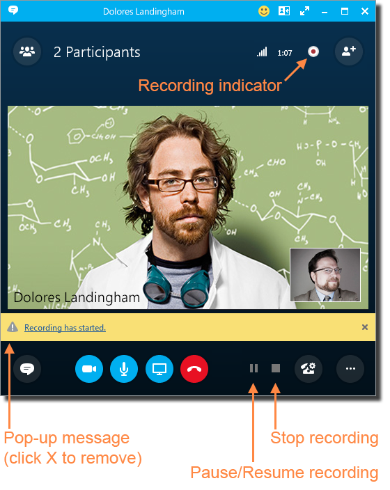 Record a Meeting (Skype for Business for Windows) ITCornell